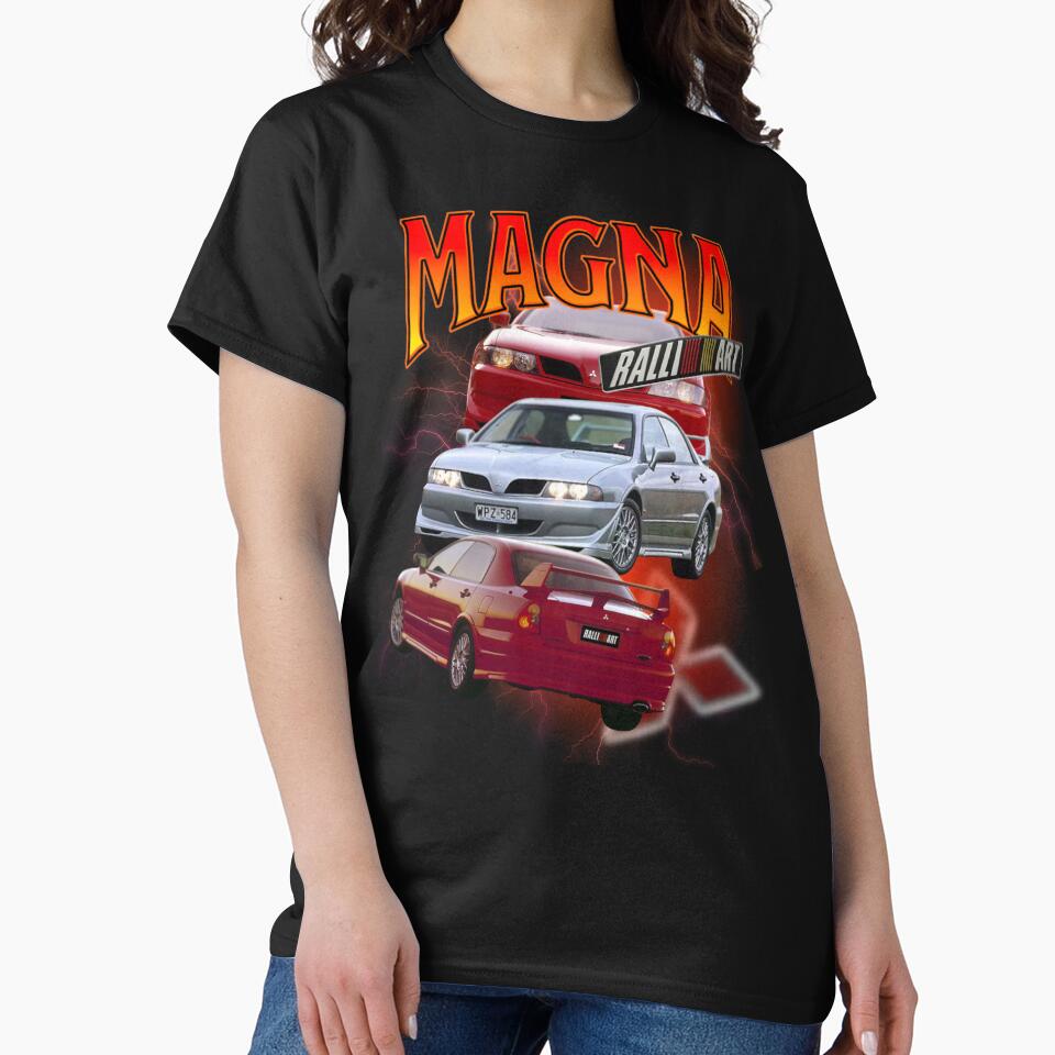 Mitsubishi TJ Magna Ralliart Vintage Design by car-cartoons T-Shirts, Hoodie, Sweatshirt | BlankRebels.com (Image 2)