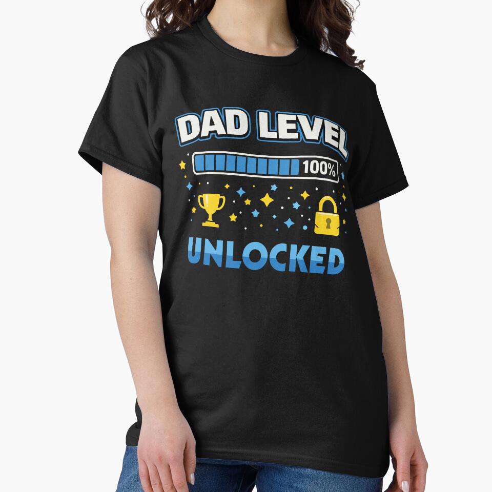 Dad Level Unlocked by Rocamisetas T-Shirts, Hoodie, Sweatshirt | BlankRebels.com (Image 2)