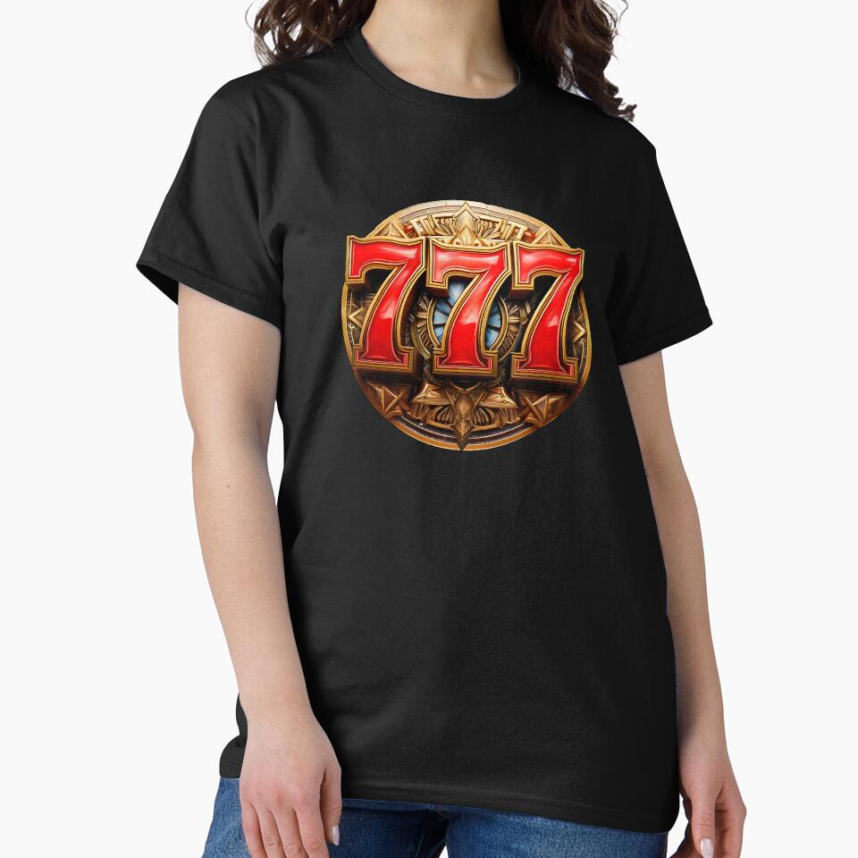 Golden Ornate Slot Machine 777 Symbol by nvrprooo T-Shirts, Hoodie, Sweatshirt | BlankRebels.com (Image 2)