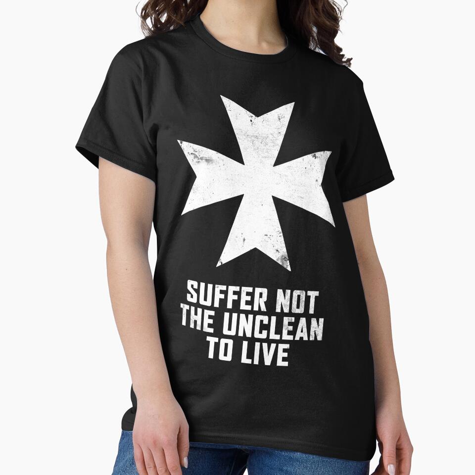 Suffer Not The Unclean (White) by Ukid T-Shirts, Hoodie, Sweatshirt | BlankRebels.com (Image 2)