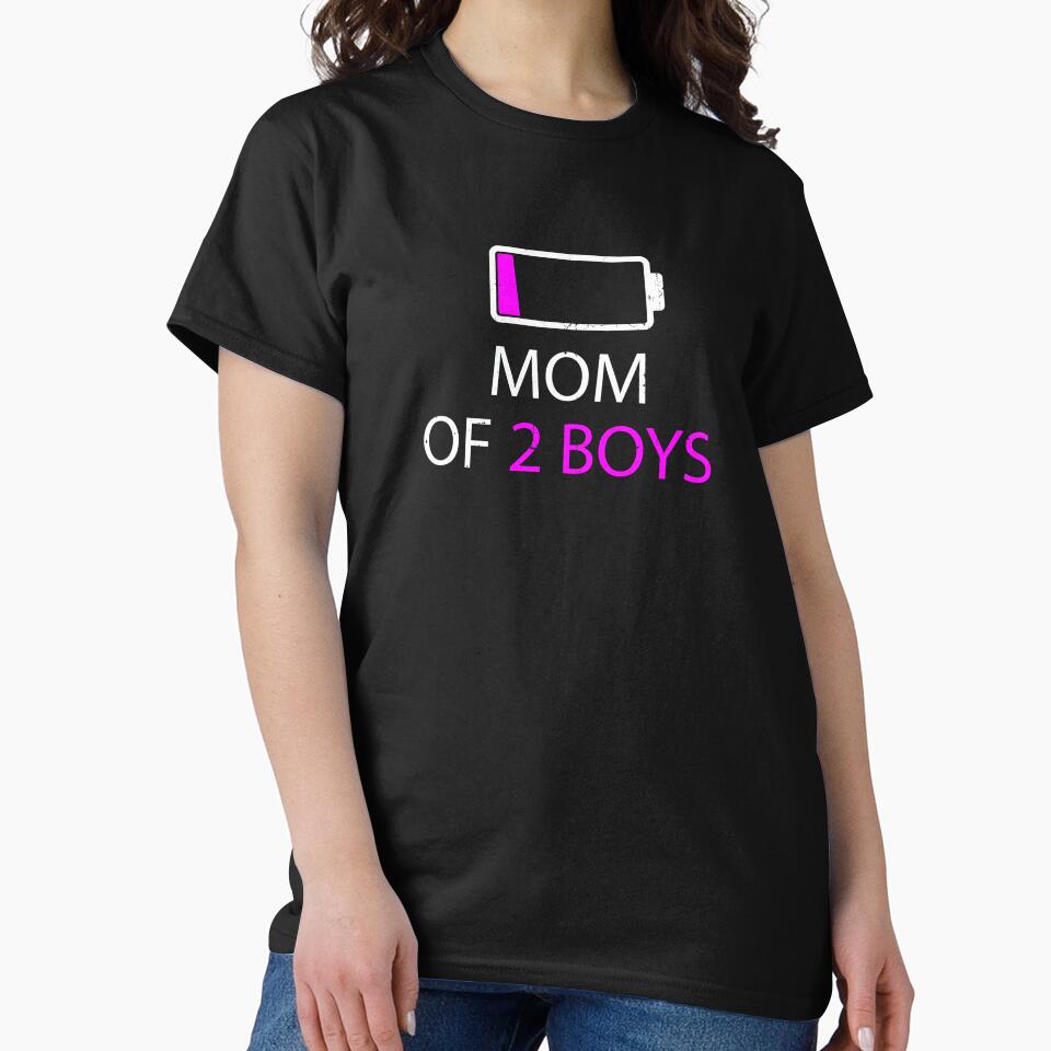 Mom of 2 Boys Gift For Mothers Day by SOUFIANE1991 T-Shirts, Hoodie, Sweatshirt | BlankRebels.com (Image 2)