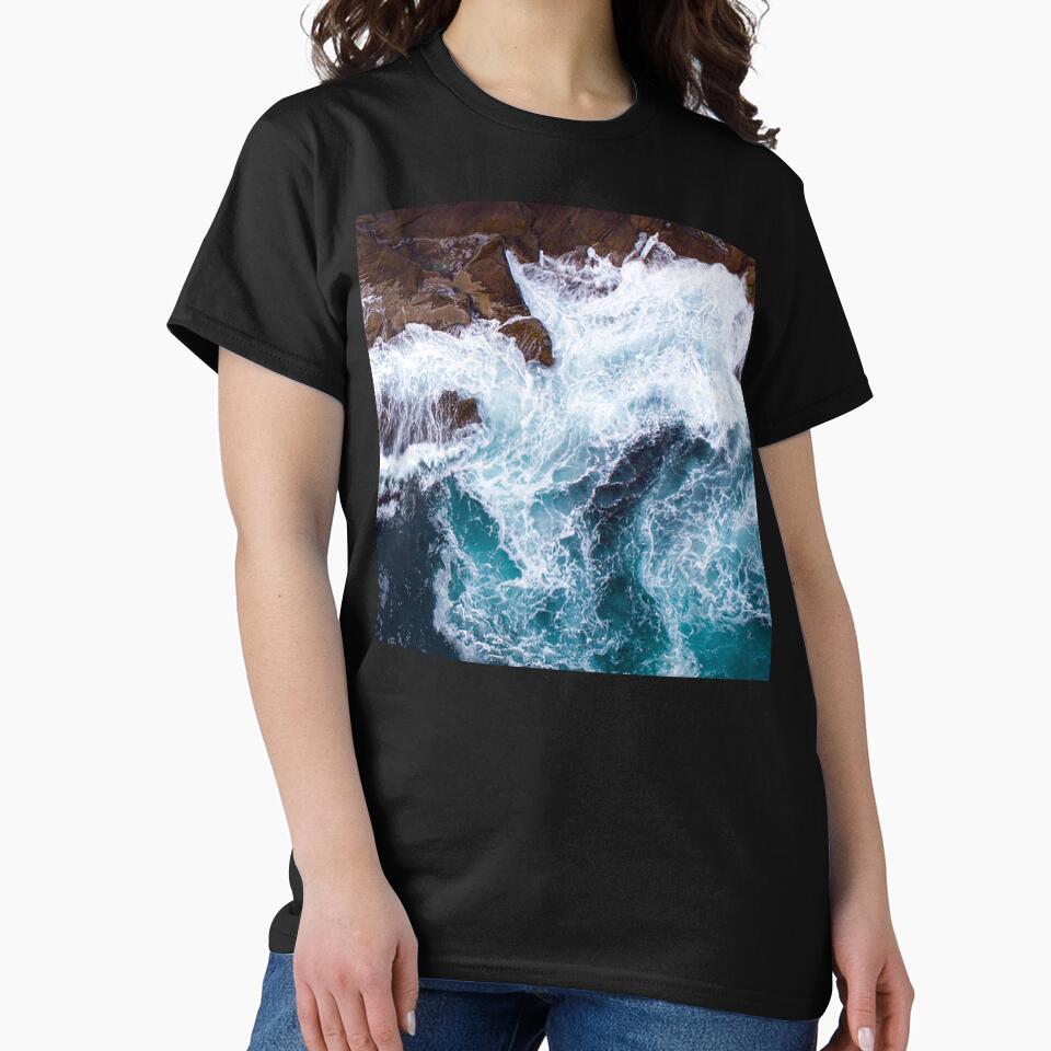 Rugged, Dramatic Ocean Coastline With Wild Waves by DEC02 T-Shirts, Hoodie, Sweatshirt | BlankRebels.com (Image 2)