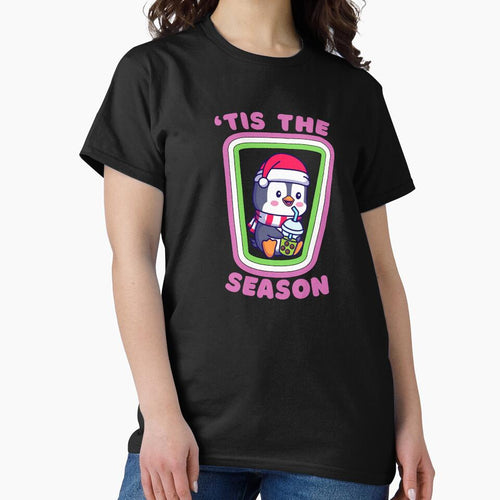 'Tis the season to drink Boba Boba tea lover christmas penguin by Artistusha T-Shirts, Hoodie, Sweatshirt (Image 2)