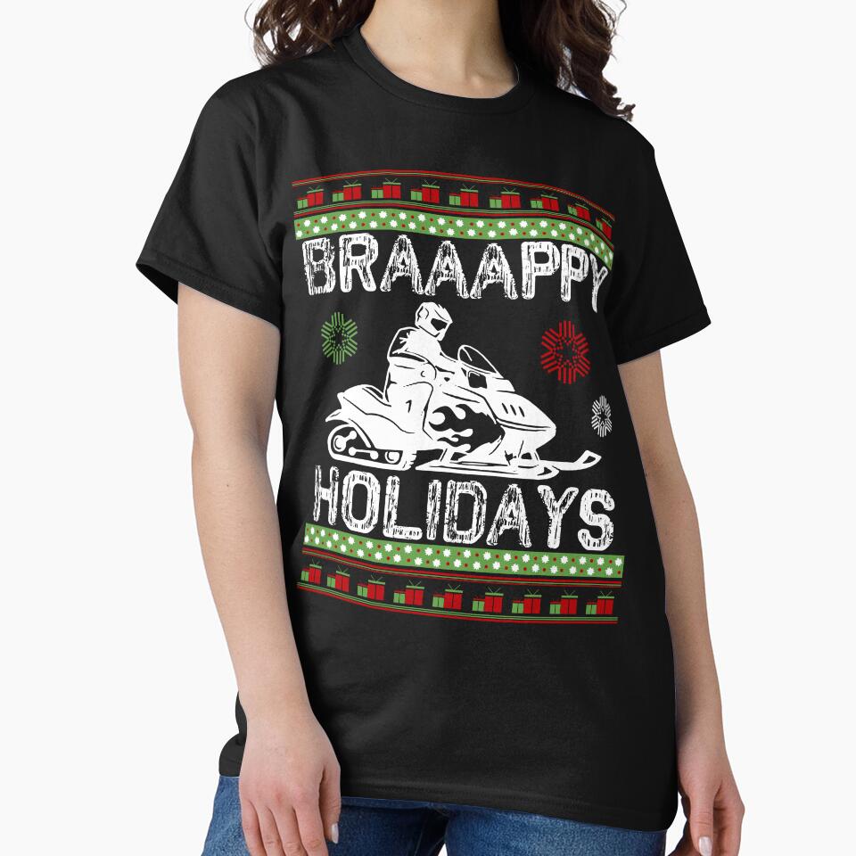 Christmas - Snowmobile Christmas by UnknownArtistt T-Shirts, Hoodie, Sweatshirt | BlankRebels.com (Image 2)