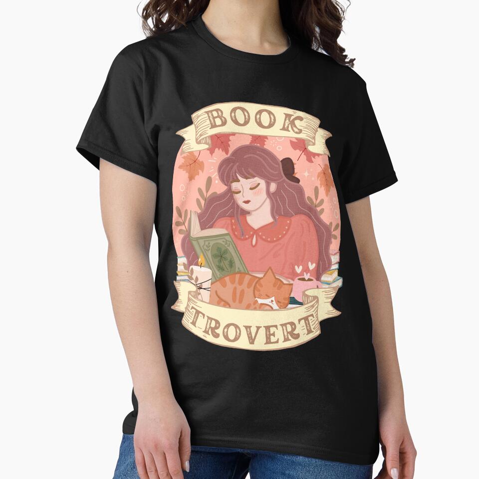 Cute Kawaii Cottagecore Aesthetic Booktrovert by cutecozynook T-Shirts, Hoodie, Sweatshirt | BlankRebels.com (Image 2)