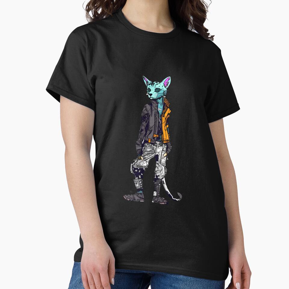 Cyberpunk cat by hamishby