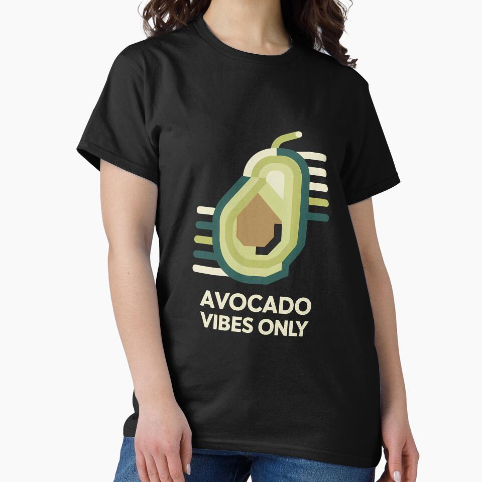 Geometric Avocado Vibes Only by zaqare T-Shirts, Hoodie, Sweatshirt | BlankRebels.com (Image 2)