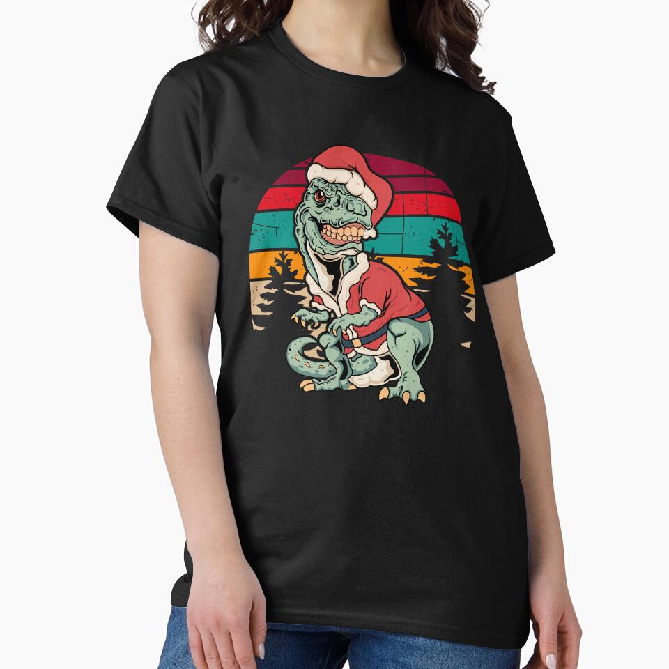 Dinosaur Christmas by holidays4you T-Shirts, Hoodie, Sweatshirt | BlankRebels.com (Image 2)