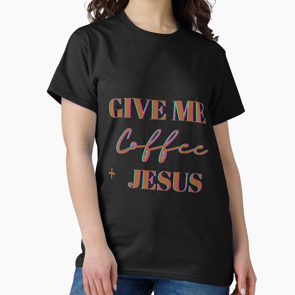 COFFEE PLUS JESUS |  LETTERING | LETTERING PHRASES by Carolp05 T-Shirts, Hoodie, Sweatshirt | BlankRebels.com (Image 2)