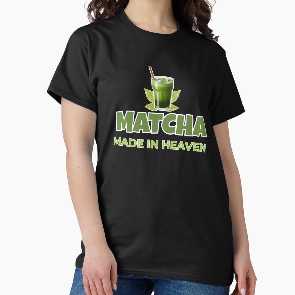 Matcha Made in Heaven – Matcha Lover Shirt | Green Tea Aesthetic Tee | Funny Coffee Gift by HyzoArt Hoodie,... (Image 2)