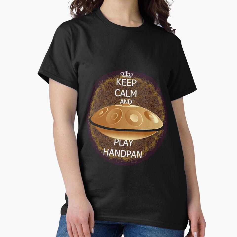 Keep Calm and Play Handpan 2 - Handpan merchandise by Isma Bou Grafik T-Shirts, Hoodie, Sweatshirt (Image 2)