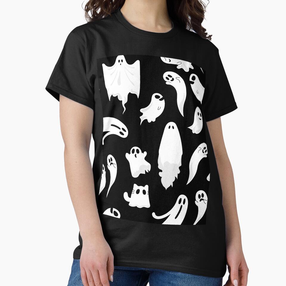Black Halloween Costume Ideas Scare Horror Ghost by Ross-Sergey T-Shirts, Hoodie, Sweatshirt | BlankRebels.com (Image 2)