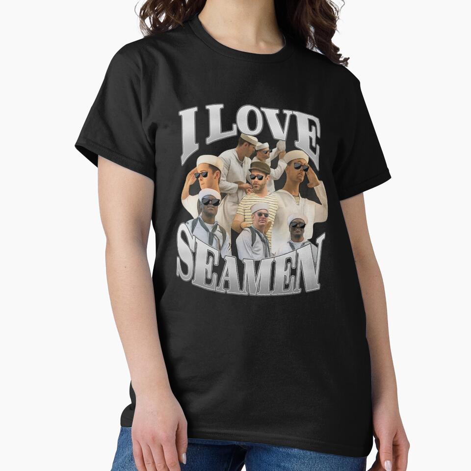 I Love Seamen – Funny Vintage Bootleg Meme Shirt by Fiebertraum Fashion