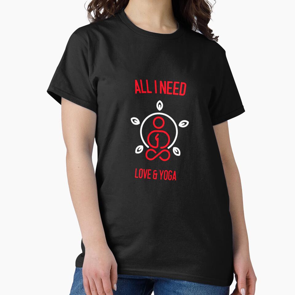 Yoga and Love All I Need Meditation Yoga by Zuuag T-Shirts, Hoodie, Sweatshirt | BlankRebels.com (Image 2)