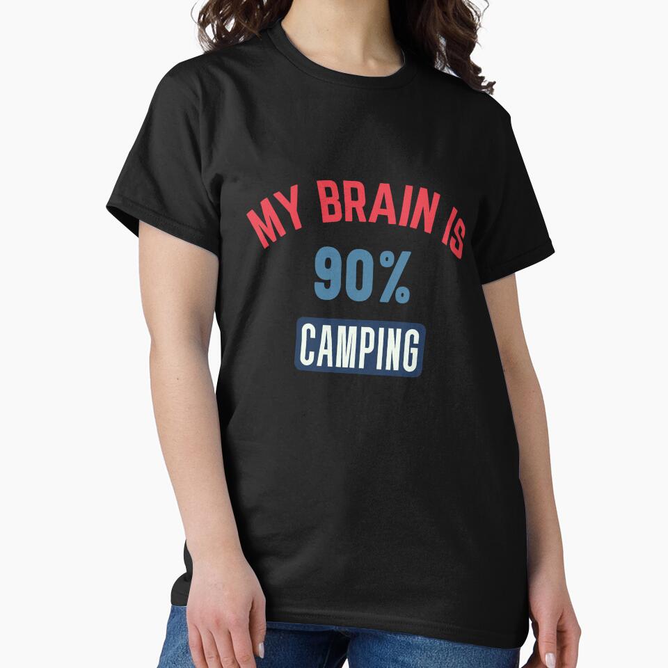 My brain is 90% camping by bumperapparels T-Shirts, Hoodie, Sweatshirt | BlankRebels.com (Image 2)
