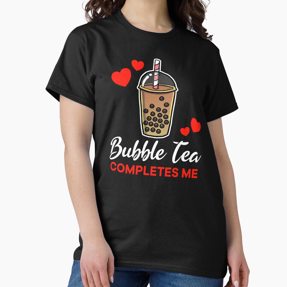 Bubble Tea completes me drink by jonmlam T-Shirts, Hoodie, Sweatshirt | BlankRebels.com (Image 2)