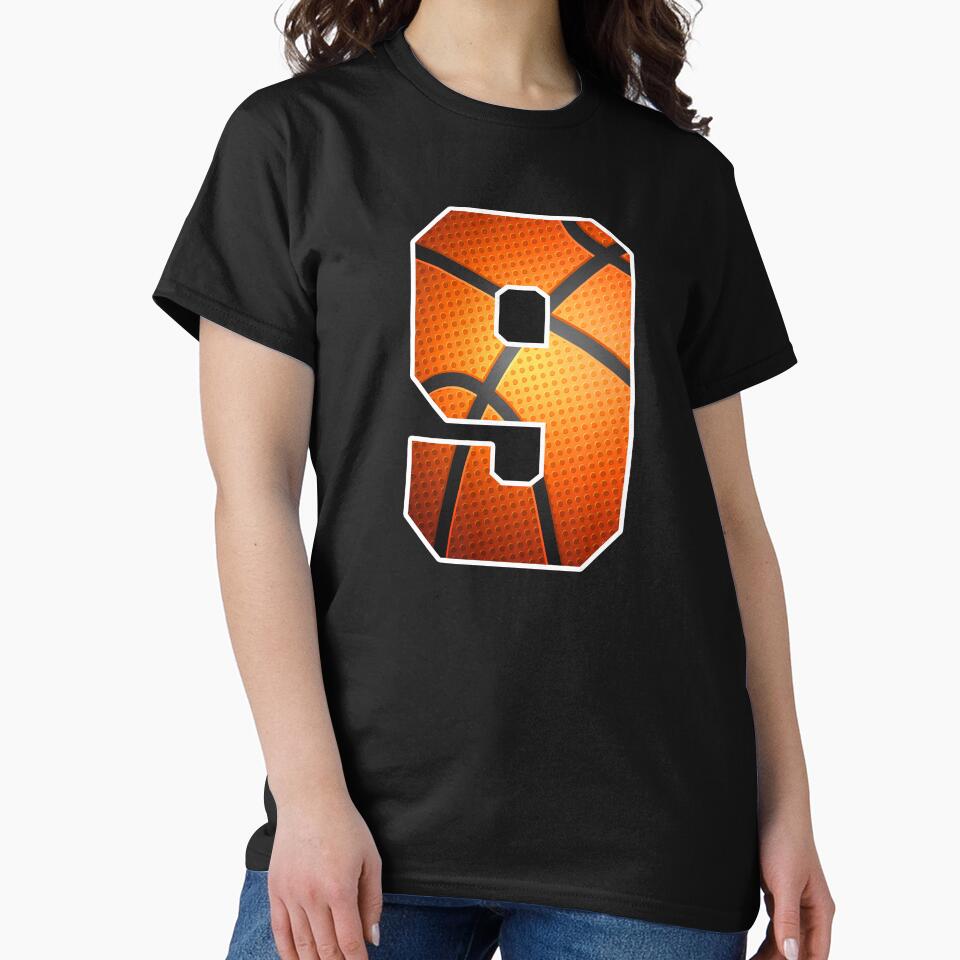 Basketball Birthday 9 Sports Number Nine Design by JRRTs T-Shirts, Hoodie, Sweatshirt | BlankRebels.com (Image 2)