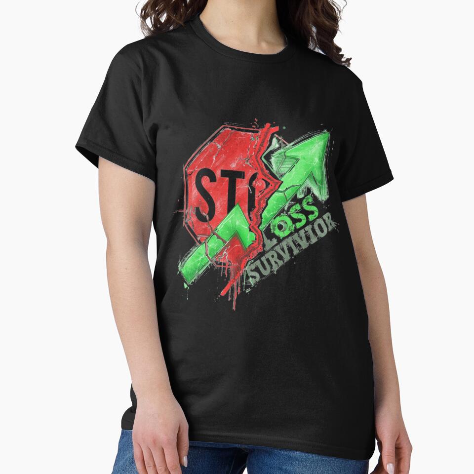 Stop Loss Survivor Funny Trader Shirt by KapiPrint Hoodie, Sweatshirt | BlankRebels.com (Image 2)
