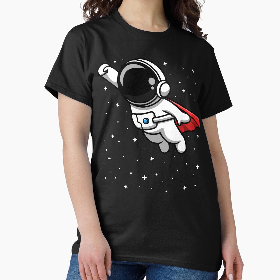 Cute Astronaut Lover Spaceman Cosmonaut Outer Space Traveler by amos20111 T-Shirts, Hoodie, Sweatshirt (Image 2)