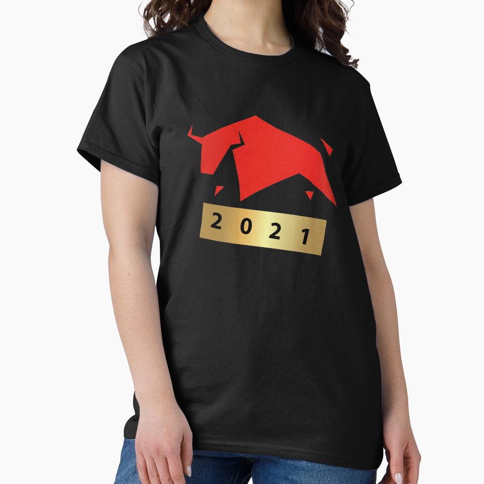 New year 2021. Bull 2021. Merch 2021. Lunar new year 2021. by Zolotinka T-Shirts, Hoodie, Sweatshirt (Image 2)