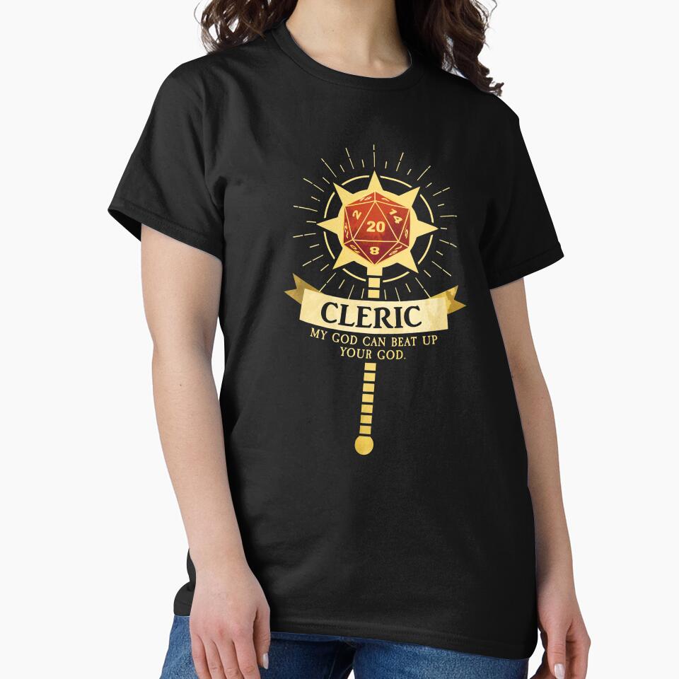 Cleric by D20Tees T-Shirts, Hoodie, Sweatshirt | BlankRebels.com (Image 2)