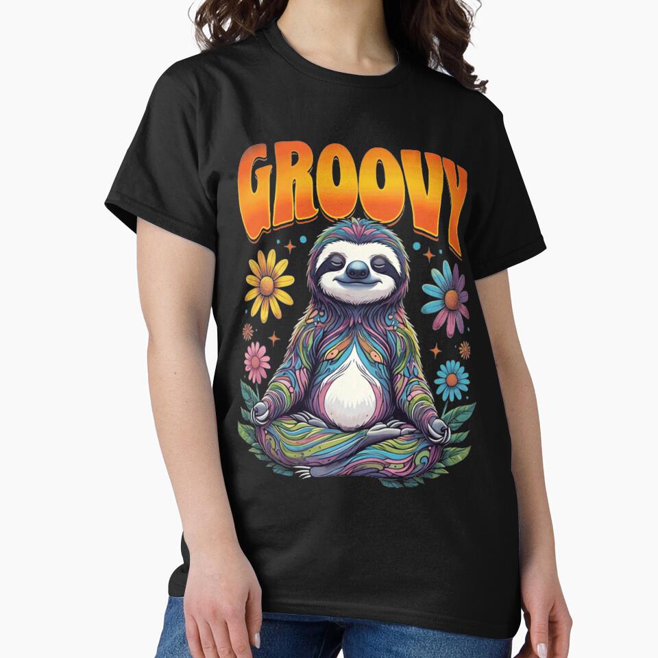 Groovy Hippie 70s Groovy by BlueBerry-Pengu T-Shirts, Hoodie, Sweatshirt | BlankRebels.com (Image 2)