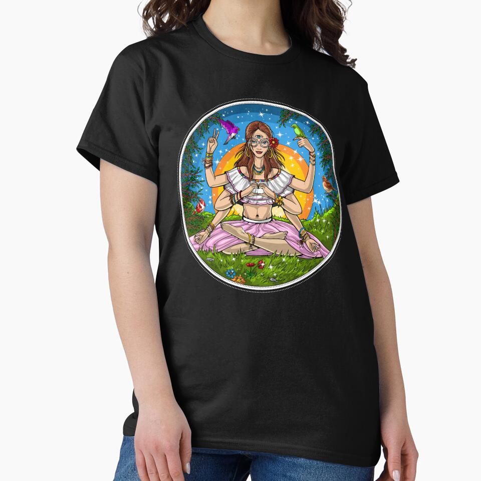 Hippie Meditation by underheaven T-Shirts, Hoodie, Sweatshirt | BlankRebels.com (Image 2)