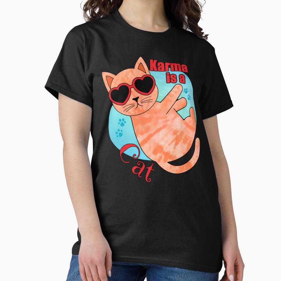 Curly Tie-Dye Cat by RoGoArt T-Shirts, Hoodie, Sweatshirt | BlankRebels.com (Image 2)