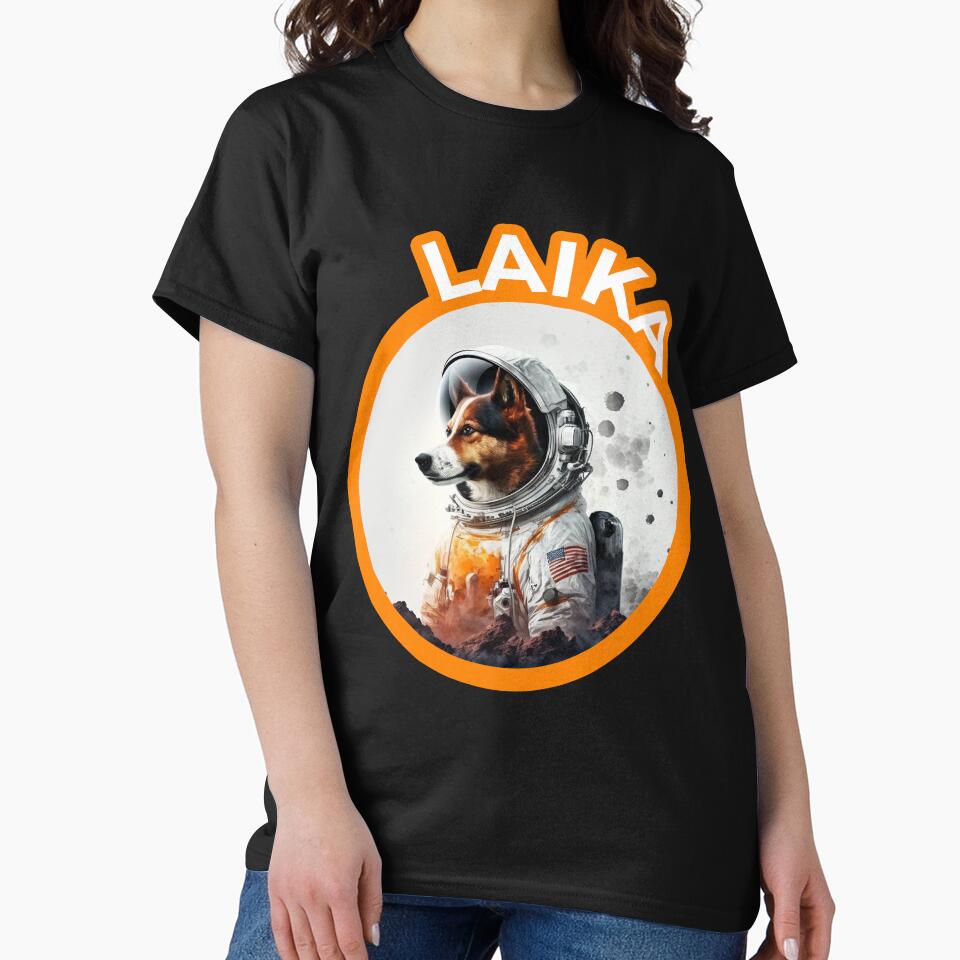 Laika Dog Space product Vintage CCCP Soviet Russia USSR by smartrocket T-Shirts, Hoodie, Sweatshirt (Image 2)