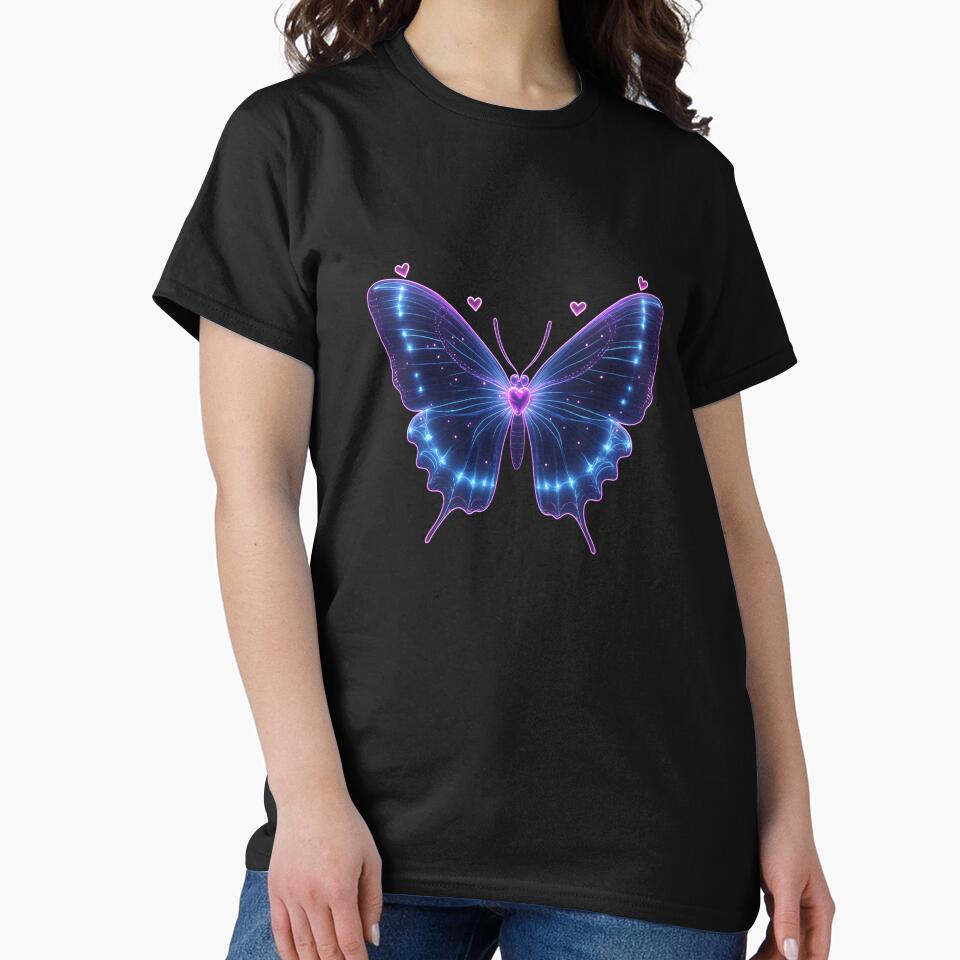 Neon Butterfly by Bearabilia T-Shirts, Hoodie, Sweatshirt | BlankRebels.com (Image 2)