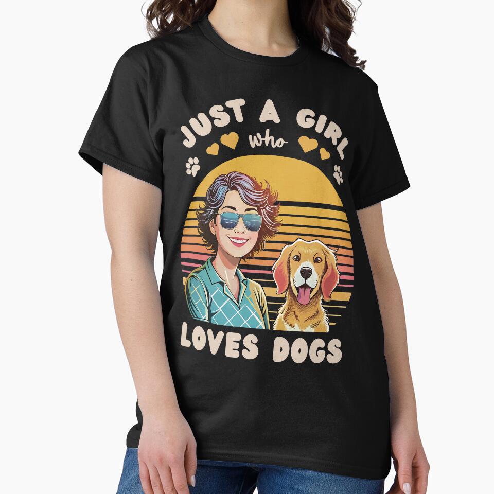 Just a Girl who Loves Dogs by FerminaDesigns T-Shirts, Hoodie, Sweatshirt | BlankRebels.com (Image 2)