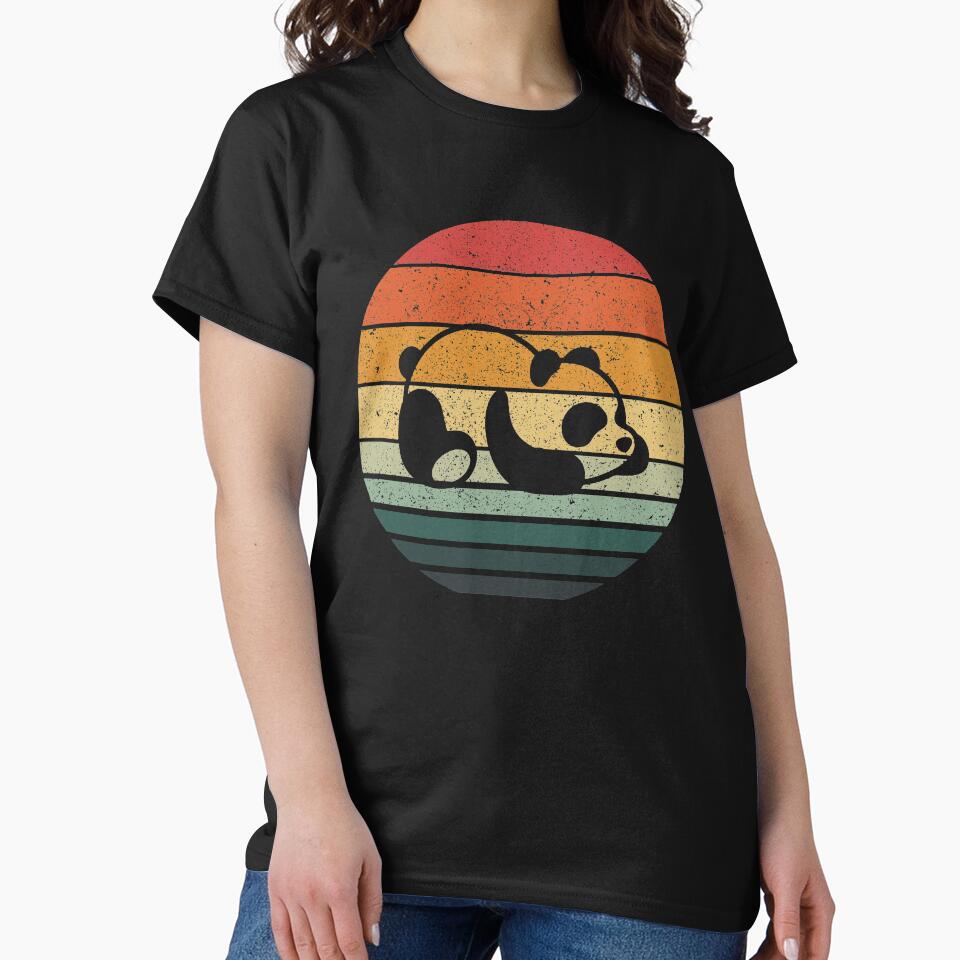 Panda Retro Vintage by RamizHusic T-Shirts, Hoodie, Sweatshirt | BlankRebels.com (Image 2)