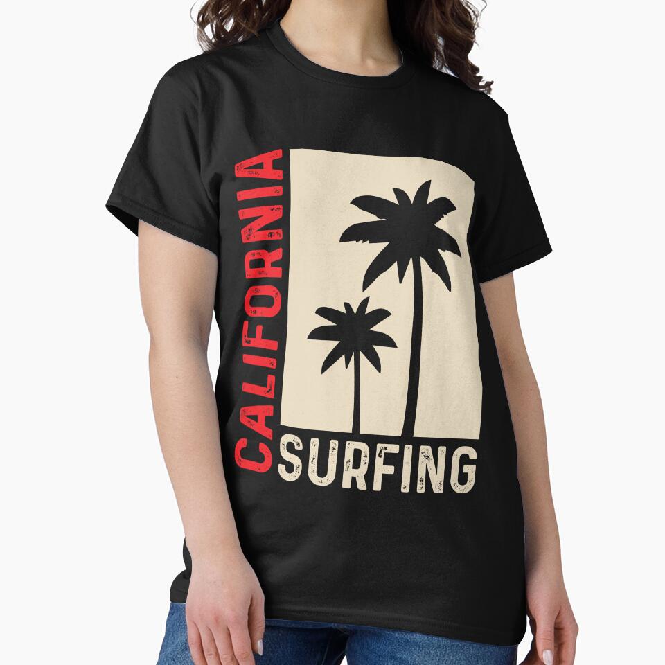California Surfing Shirt Retro Vintage California Surfing by lou731 Hoodie, Sweatshirt | BlankRebels.com (Image 2)