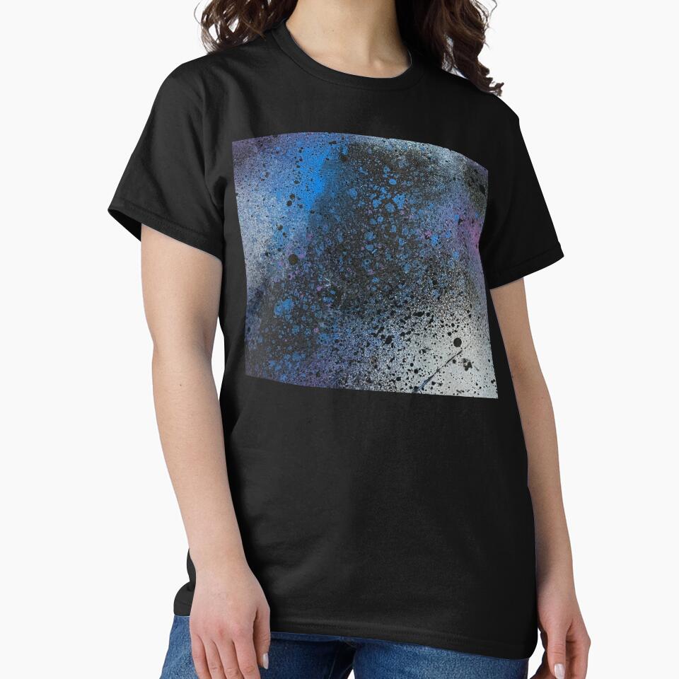 Silver Black and Blue Abstract Galaxy by Lady-Lilac T-Shirts, Hoodie, Sweatshirt | BlankRebels.com (Image 2)