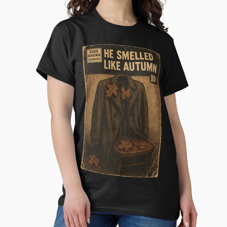 Moody Dark Academia: He smelled like autumn by bapupa T-Shirts, Hoodie, Sweatshirt | BlankRebels.com (Image 2)