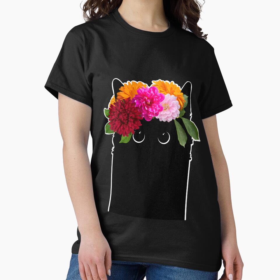 Flower black cat by sianelliot