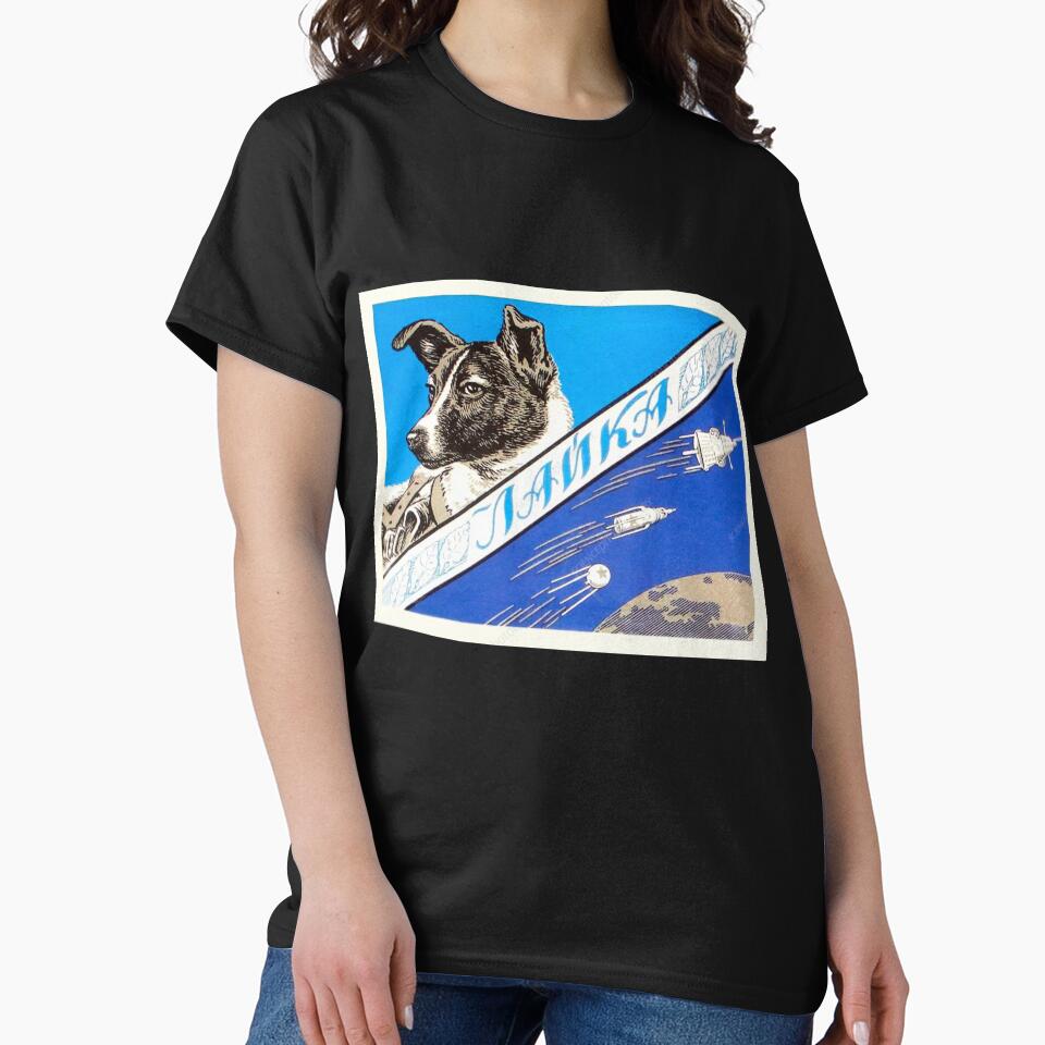Laika, first space dog — Soviet vintage space by Designandlove T-Shirts, Hoodie, Sweatshirt | BlankRebels.com (Image 2)