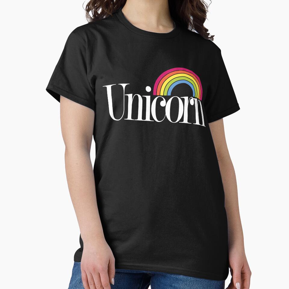 Rainbow Unicorn Typography Graphic Design by The secret storage room T-Shirts, Hoodie, Sweatshirt | BlankRebels.com (Image 2)