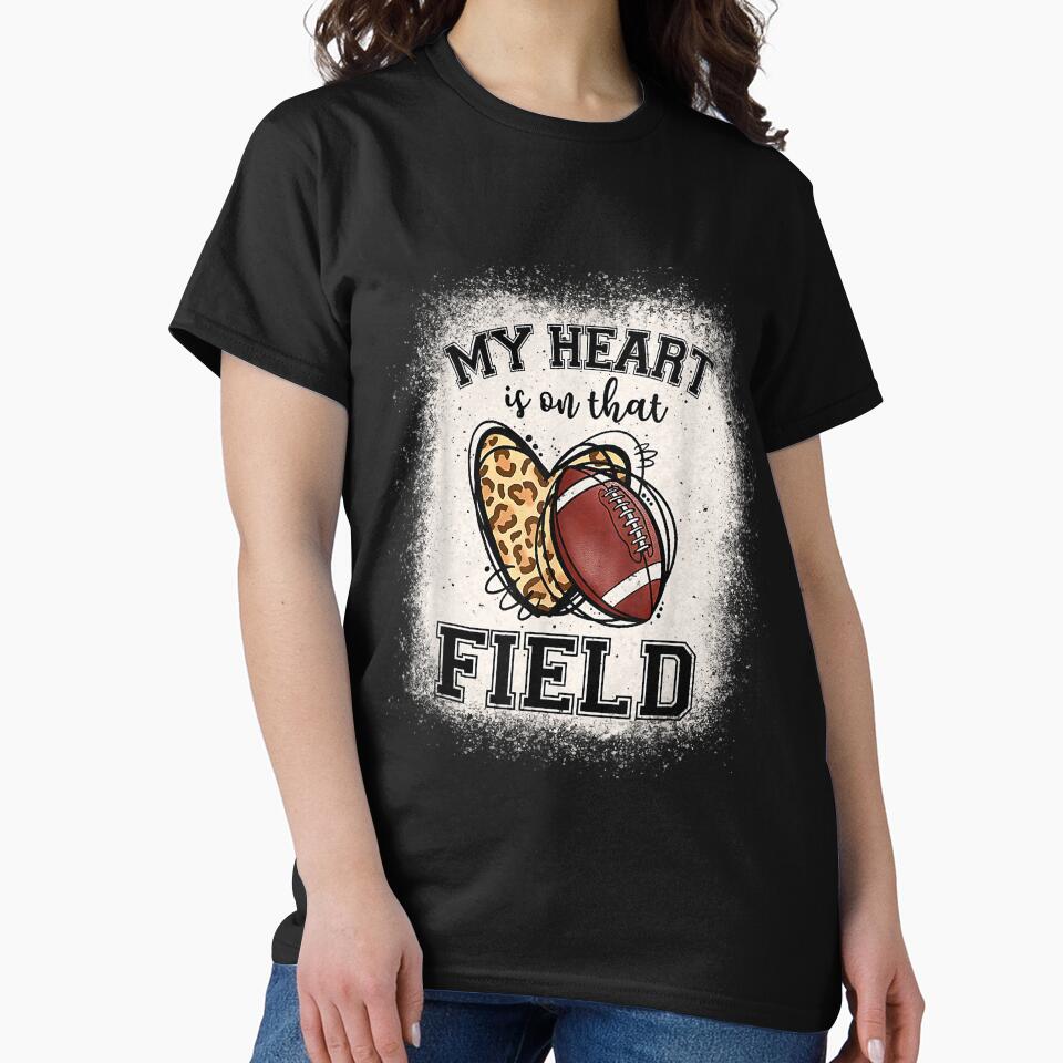 Funny My Heart Is On That Field Football Cool Men Women Kids by AdellAddie T-Shirts, Hoodie, Sweatshirt (Image 2)