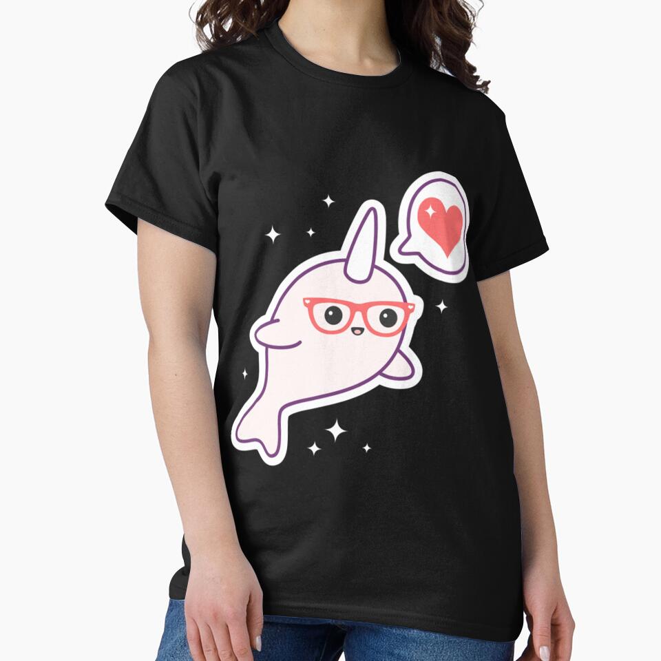 Nerd Narwhal by DavidPascall T-Shirts, Hoodie, Sweatshirt | BlankRebels.com (Image 2)