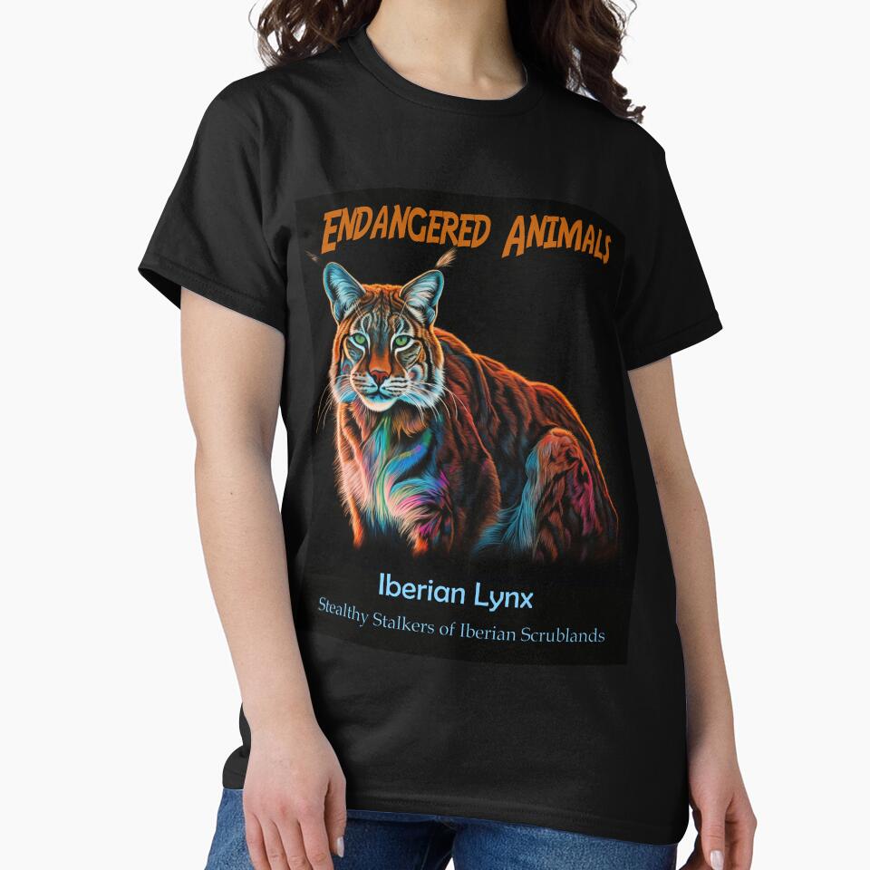 Iberian Lynx: Stealthy Stalkers of Iberian Scrublands by JLCableStudio T-Shirts, Hoodie, Sweatshirt (Image 2)