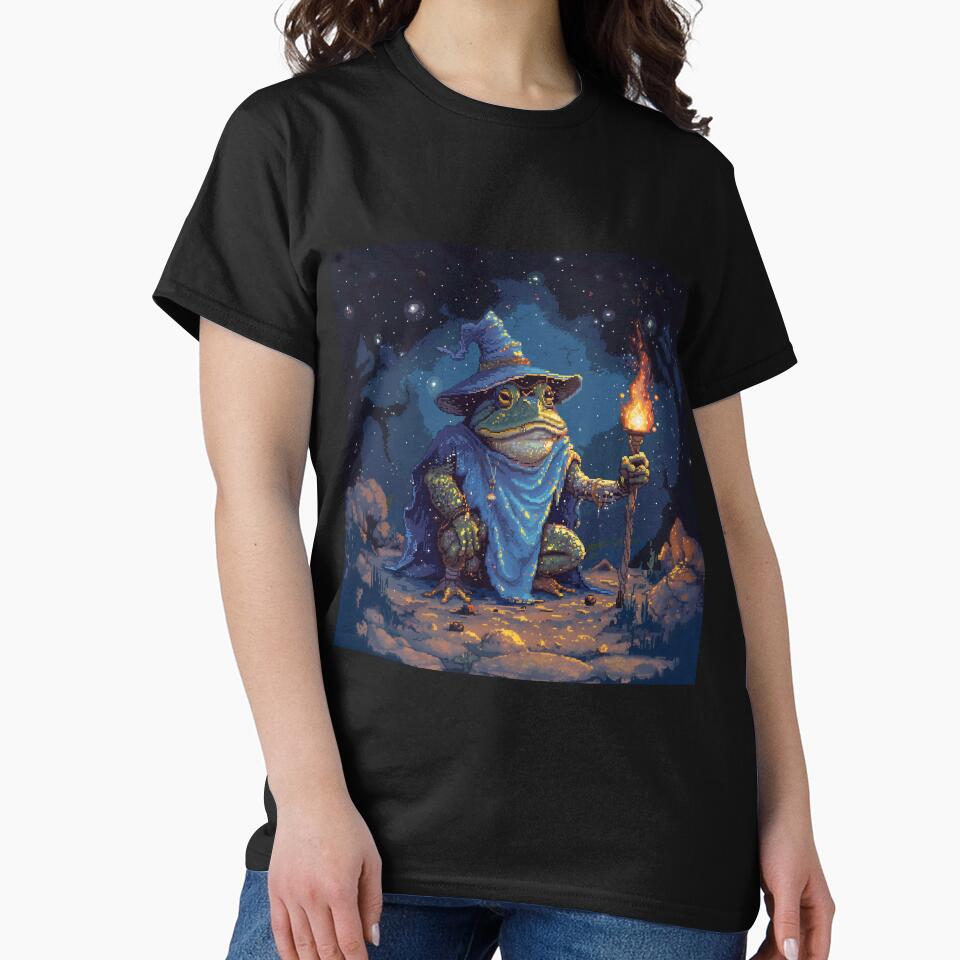 Toad Wizard Pixel Art by Kaos-Bit T-Shirts, Hoodie, Sweatshirt | BlankRebels.com (Image 2)
