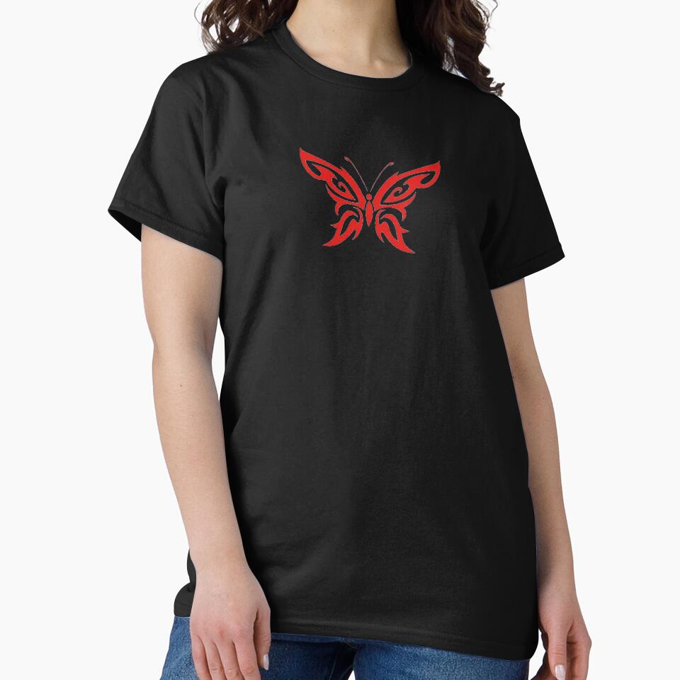 Cyber y2k butterfly red by tuniga T-Shirts, Hoodie, Sweatshirt | BlankRebels.com (Image 2)