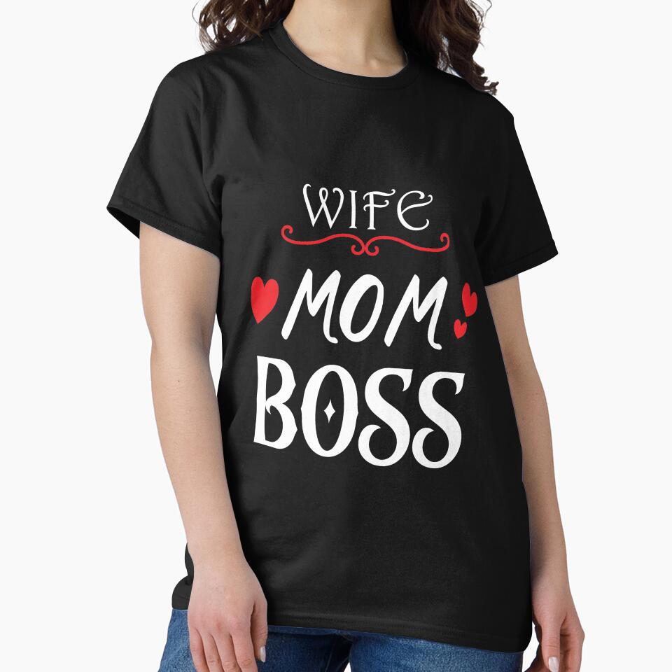 WIFE MOM BOSS by LaawoopX T-Shirts, Hoodie, Sweatshirt | BlankRebels.com (Image 2)