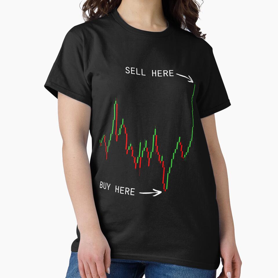 Buy Low Sell High Trading Chart T-Shirt - Trend Labs by Trend-Labs Hoodie, Sweatshirt | BlankRebels.com (Image 2)