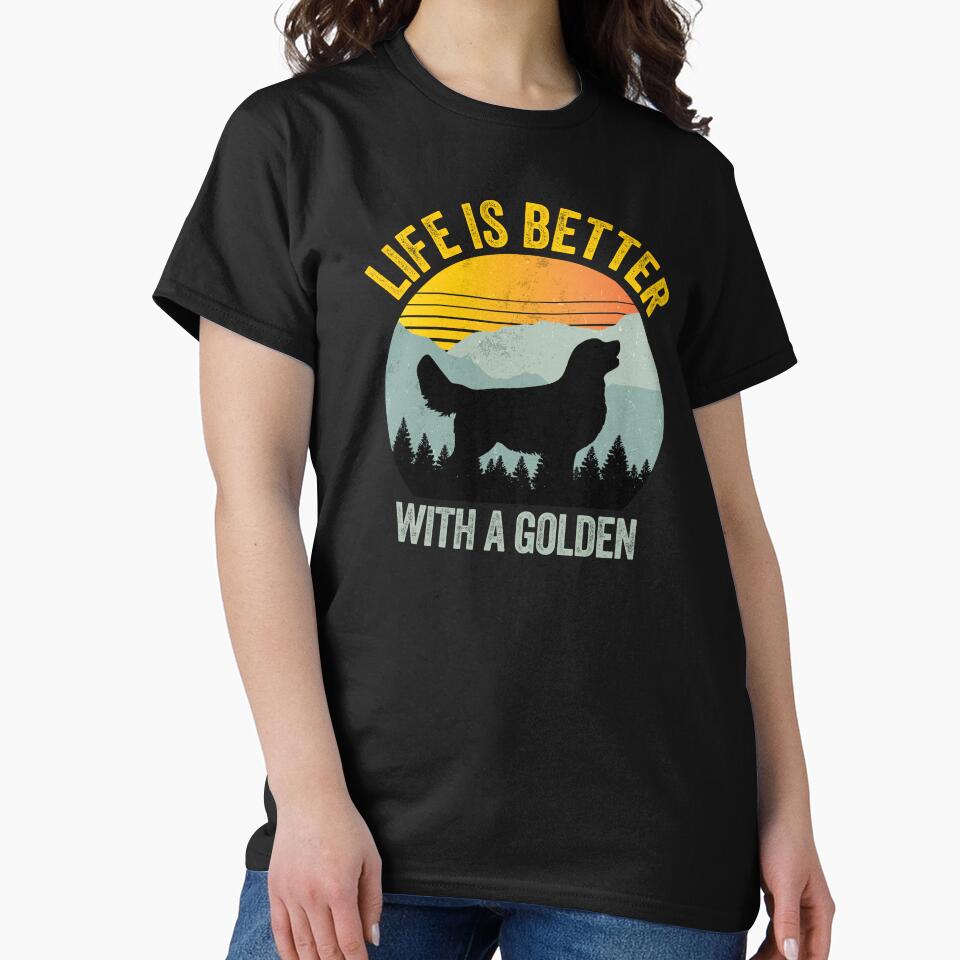 Life Is Better With A Golden Retriever Summer Dog Gift by Guarddogdrive T-Shirts, Hoodie, Sweatshirt (Image 2)