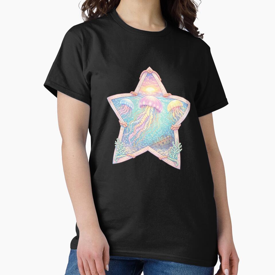 Pastel JellyFish by Planetporridge T-Shirts, Hoodie, Sweatshirt | BlankRebels.com (Image 2)