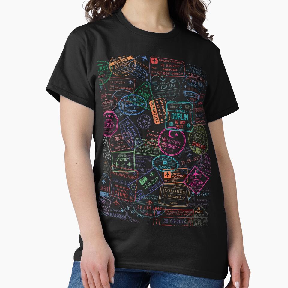 Passport Stamps T-Shirts, Hoodie, Sweatshirt