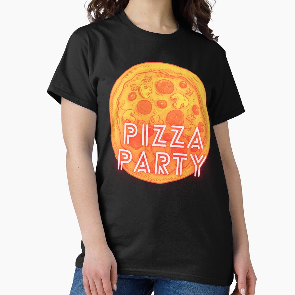 Pizza Party Shirt, Pizza Lovers by Impulsshop Hoodie, Sweatshirt | BlankRebels.com (Image 2)