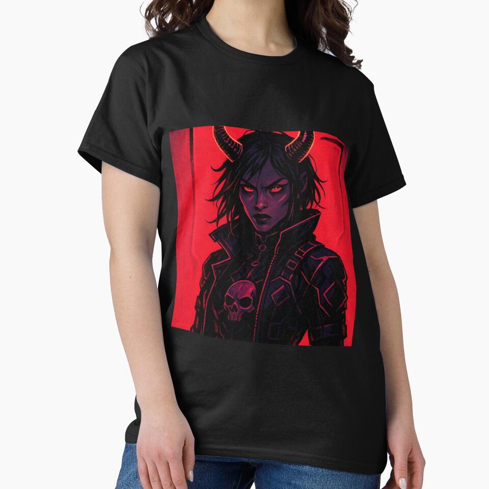 Cyberpunk demon girl by RESToRAPTOR